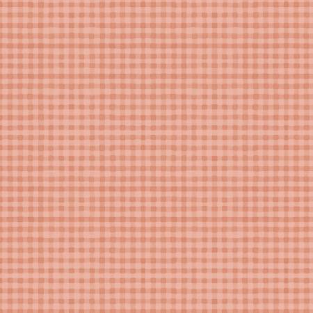 Fabric - Wilmington Prints - Peach Gingham - Half Yard
