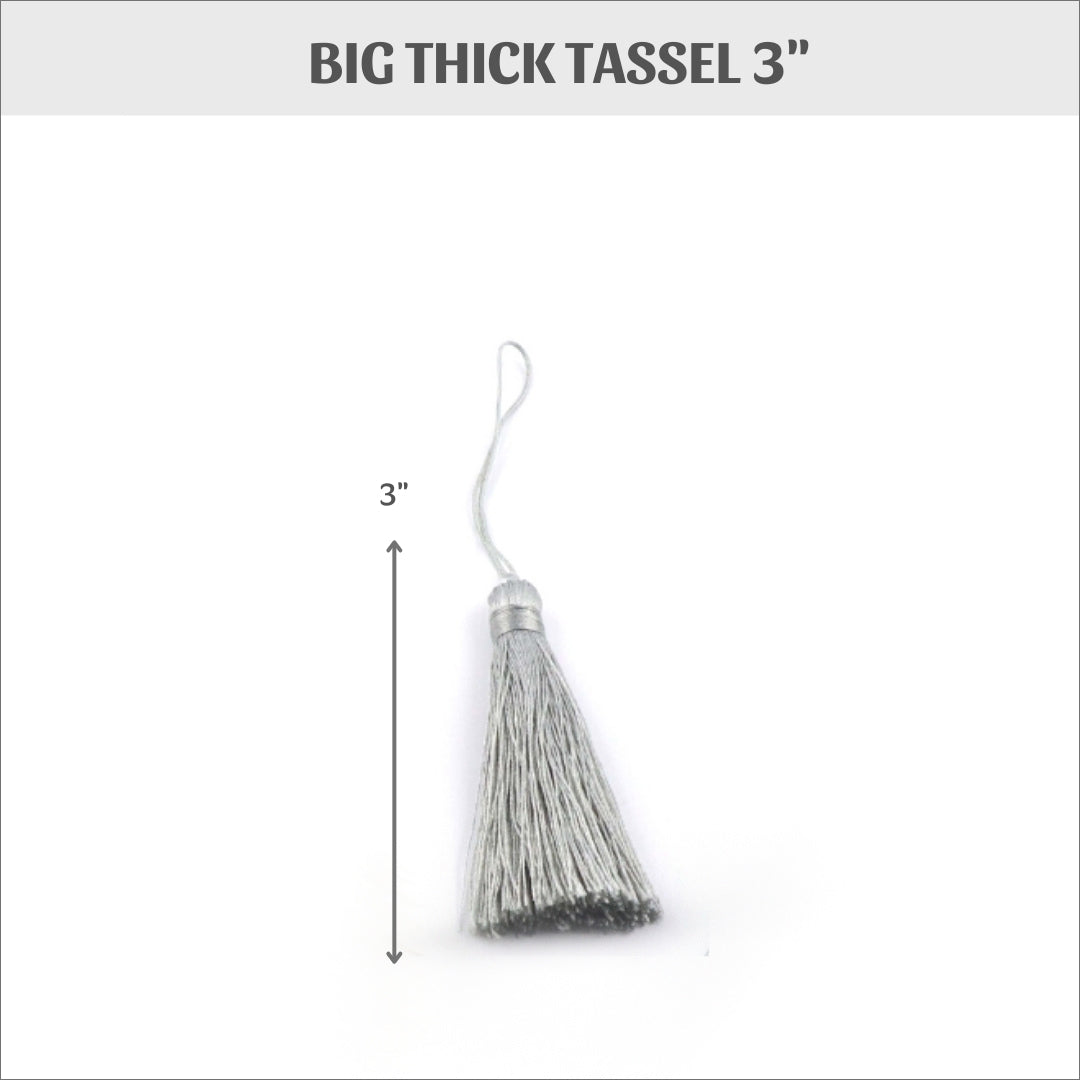 Tassel - big thick tassel - 3&quot; - pack of 2