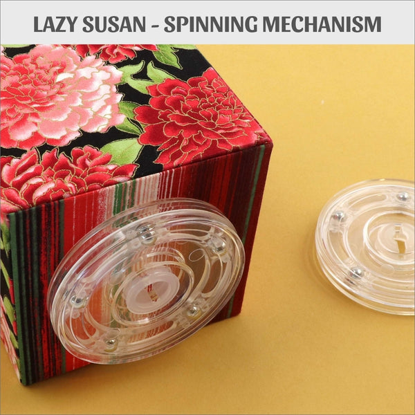 Lazy susan, clear plastic lazy susan mechanism - Colorway Arts