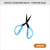 Perfect Scissors Karen Kay Buckley Blue Medium