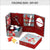 Fabric Folding box DIY kit,  folding gift box, cartonnage kit 136