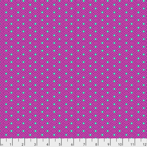 Fabric - Hexy - Thistle - Tula&#39;s True Colors- Tula Pink - Half Yard