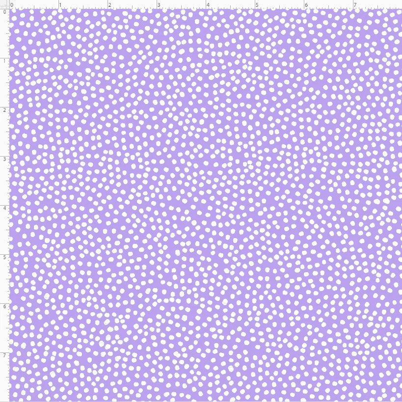 Fabric - Bitty Dots Lilac / White  - Loralie Designs - Half Yard
