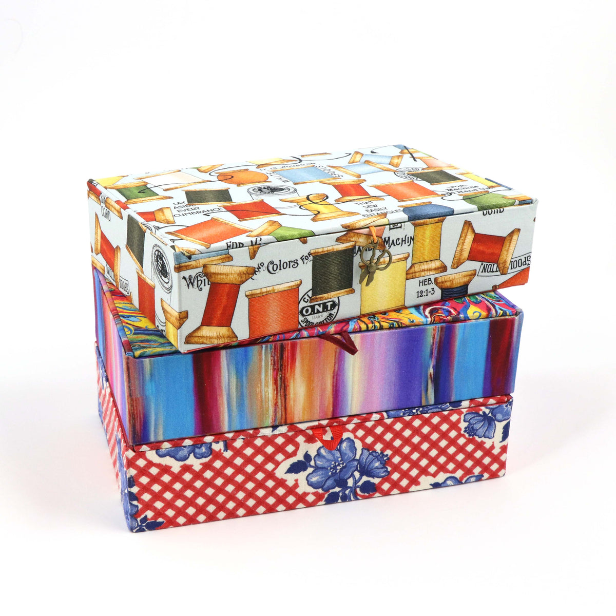 Fabric cigar box DIY kit, cartonnage kit 209
