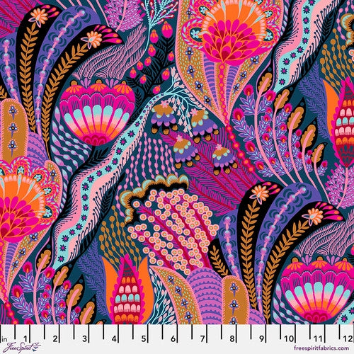 Fabric Passport Fuchsia Fluent Anna Maria Horner Half Yard