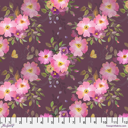 Fabric - Sweet Briar - Plum -  Laurelwood - Half Yard