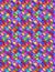 Fabric - Rainbow Rainbow Jewel Pattern Digitally Printed - Half Yard