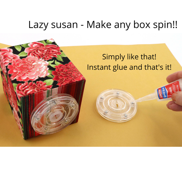 Lazy susan, clear plastic lazy susan mechanism - Colorway Arts