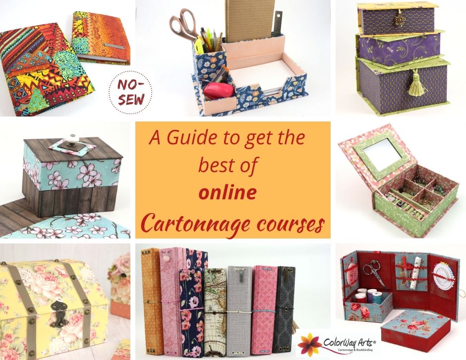 A guide to get the best of online Cartonnage courses and make wonderful boxes and other projects