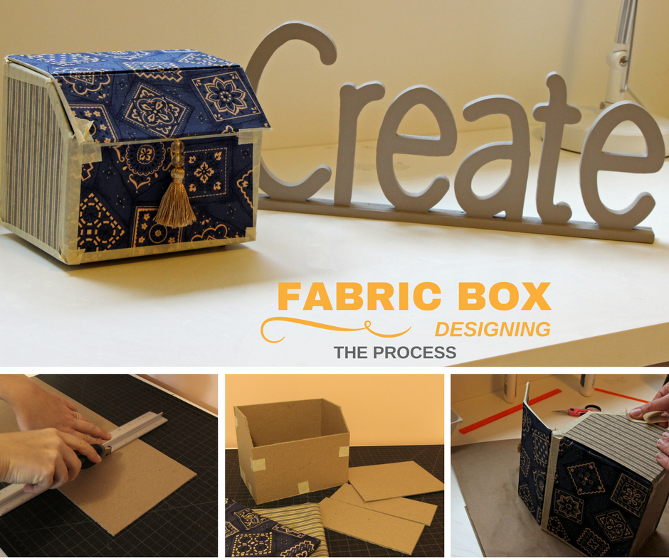 Designing a Cartonnage fabric box: the process