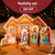 Fabric Nativity set DIY kit, fabric Nativity, cartonnage kit 180, online instructions included