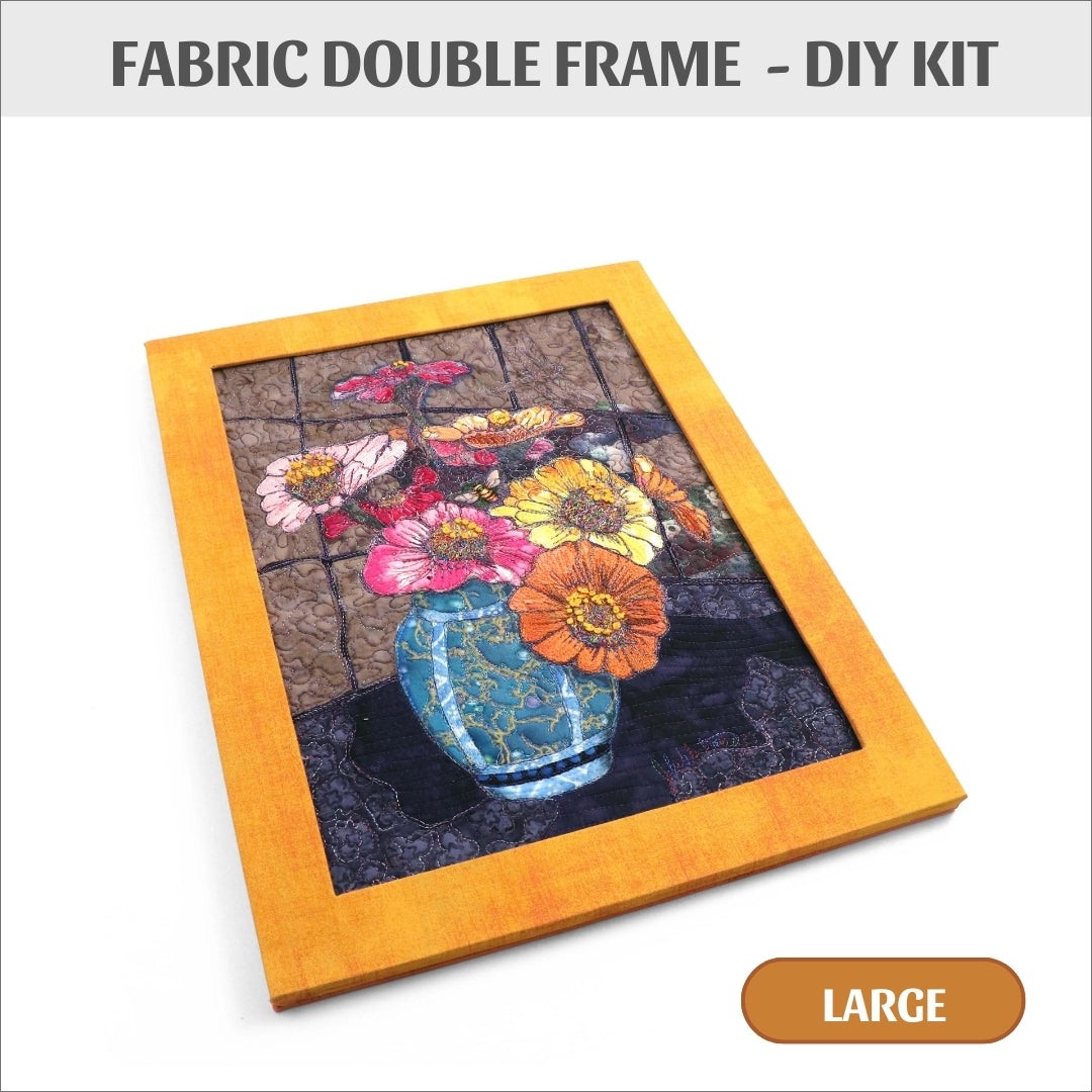 Fabric double frame Large DIY kit, cartonnage kit 161a, online instructions