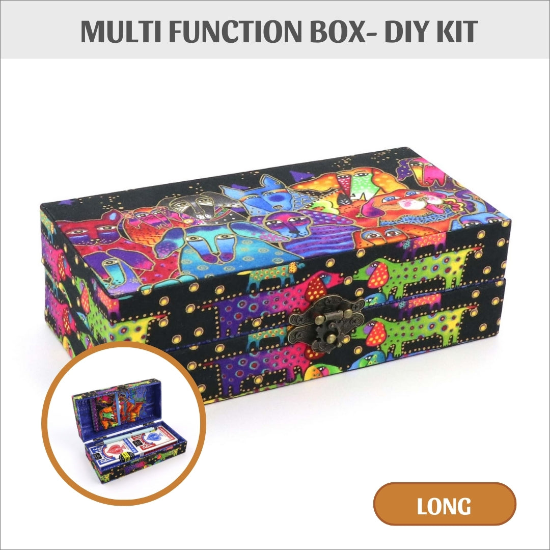 Multi function box long DIY kit, cartonnage kit 221b
