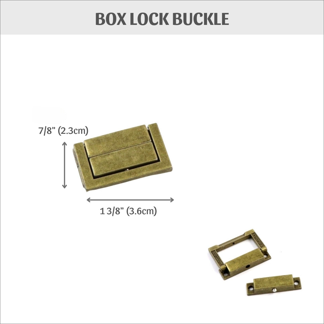 Box lock buckle, box clasp, HD44 - Colorway Arts