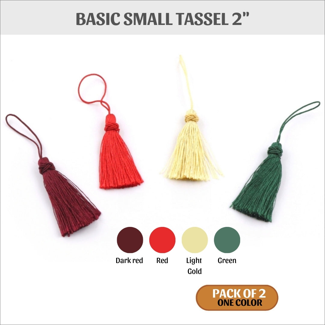 Tassel - basic small tassel - 2&quot; - pack of 2
