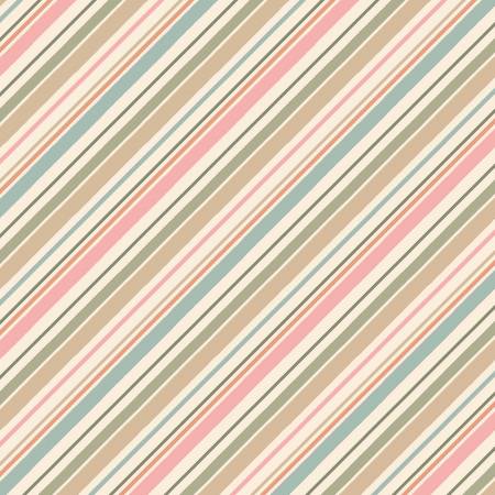 Fabric - Wilmington Prints - Multi Diagonal Stripe - Half Yard