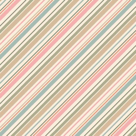 Fabric - Wilmington Prints - Multi Diagonal Stripe - Half Yard