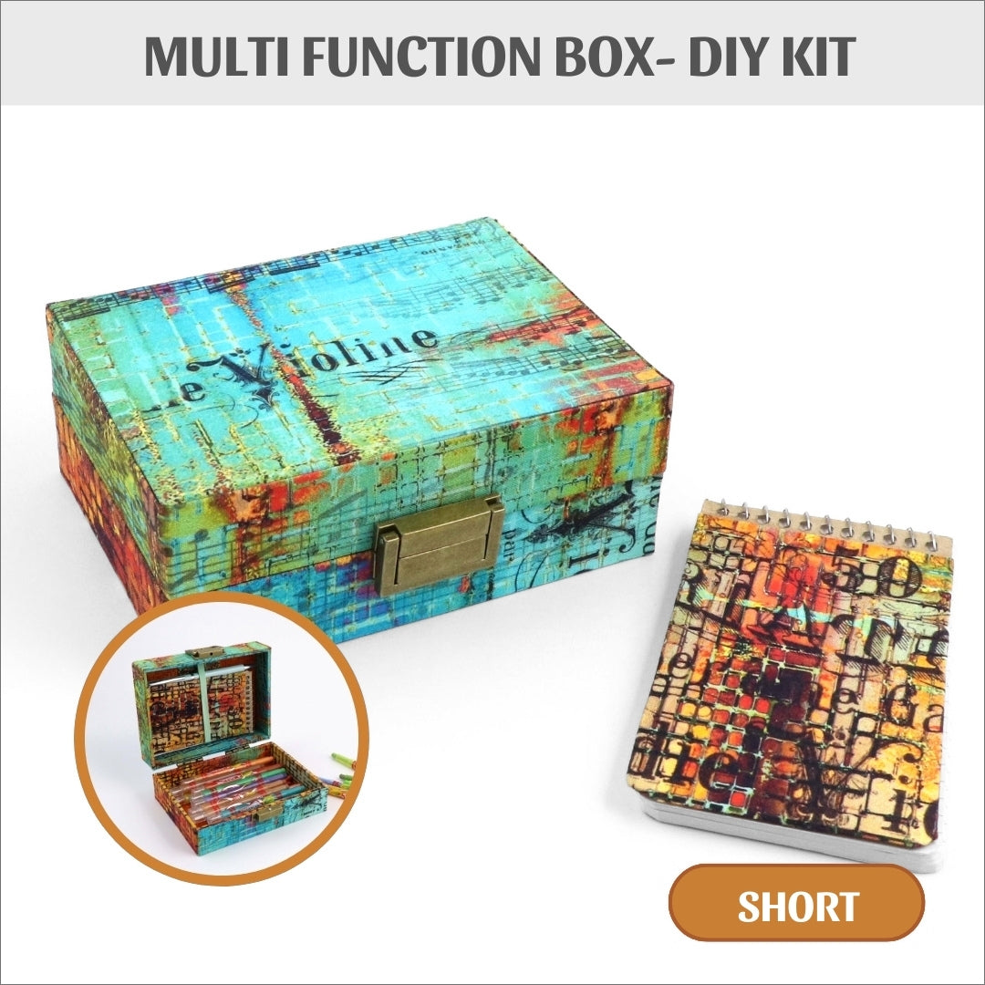 Multi function box short DIY kit, cartonnage kit 221a