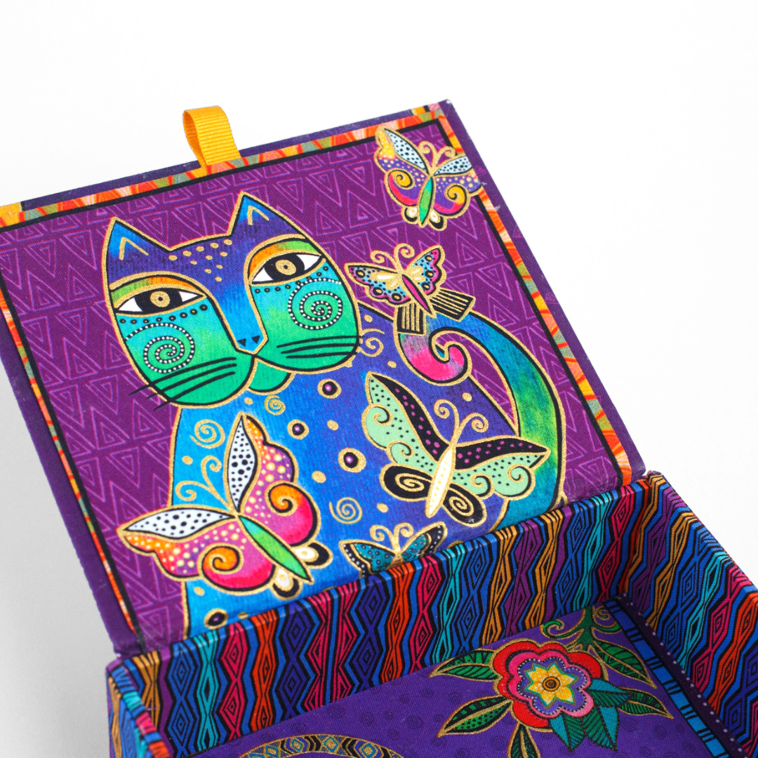 Small Fabric cigar box DIY kit, cartonnage kit 209a