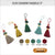 Tassels, flat charm tassels - 3" - pack of 2