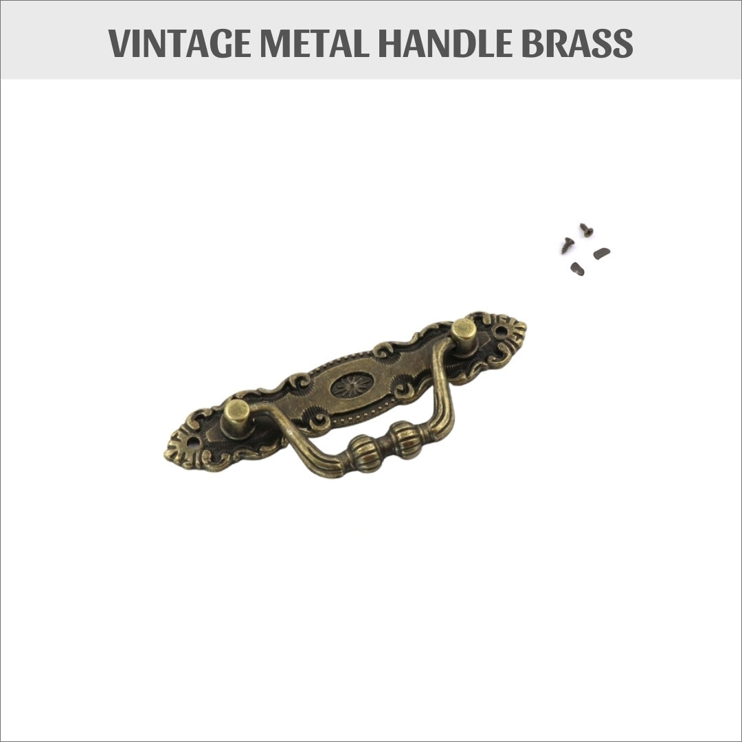 Vintage Metal handle brass, HD41 - Colorway Arts