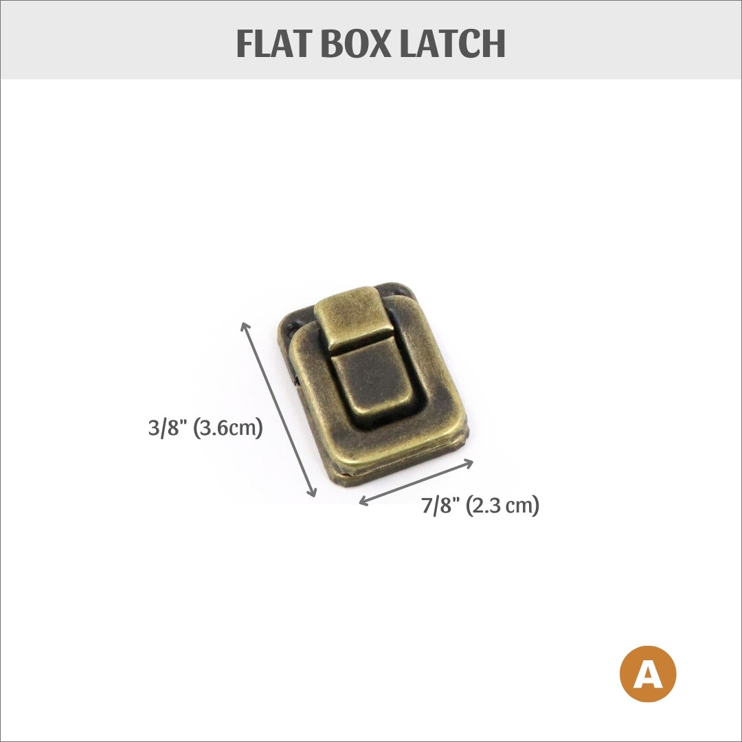 Flat box latch, box clasp, HD30