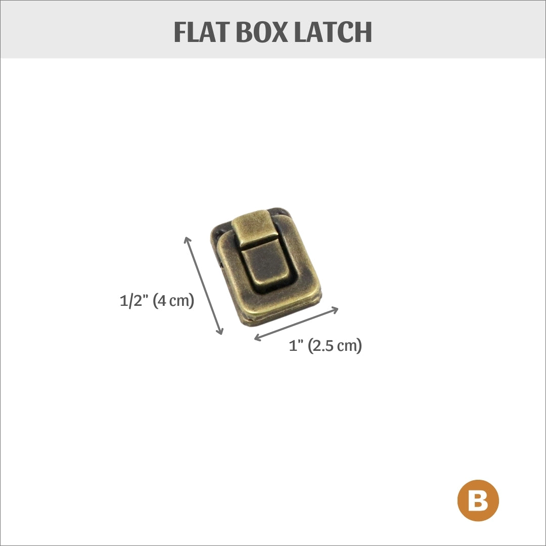 Flat box latch, box clasp, HD30