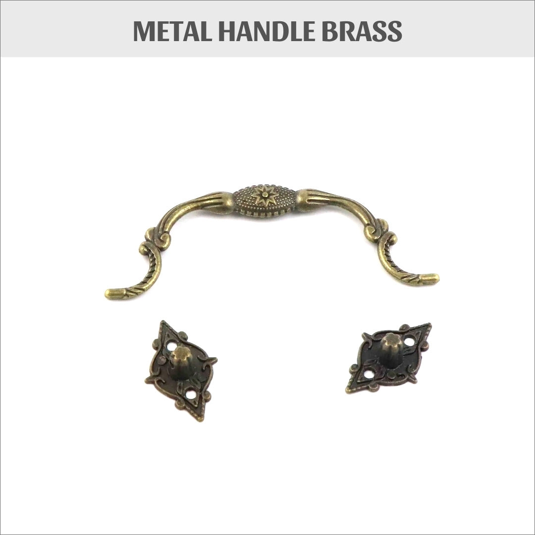 Metal handle brass, HD17