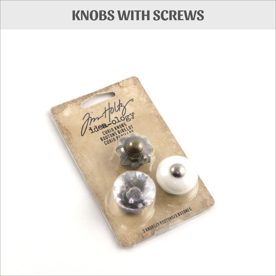 knobs, curio knobs, knobs with screws, HD08