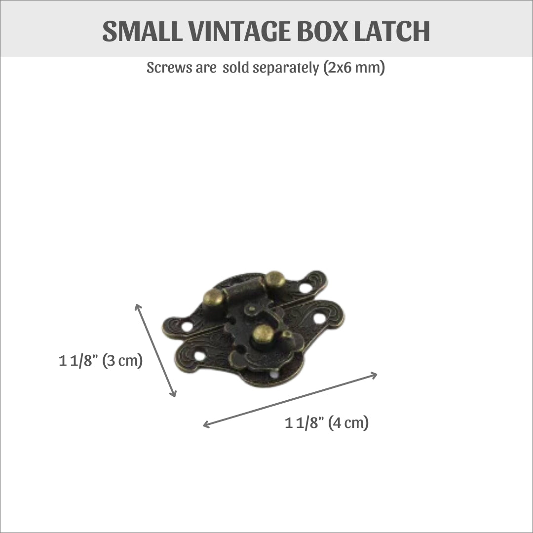 Small vintage box latch, box clasp, HD43