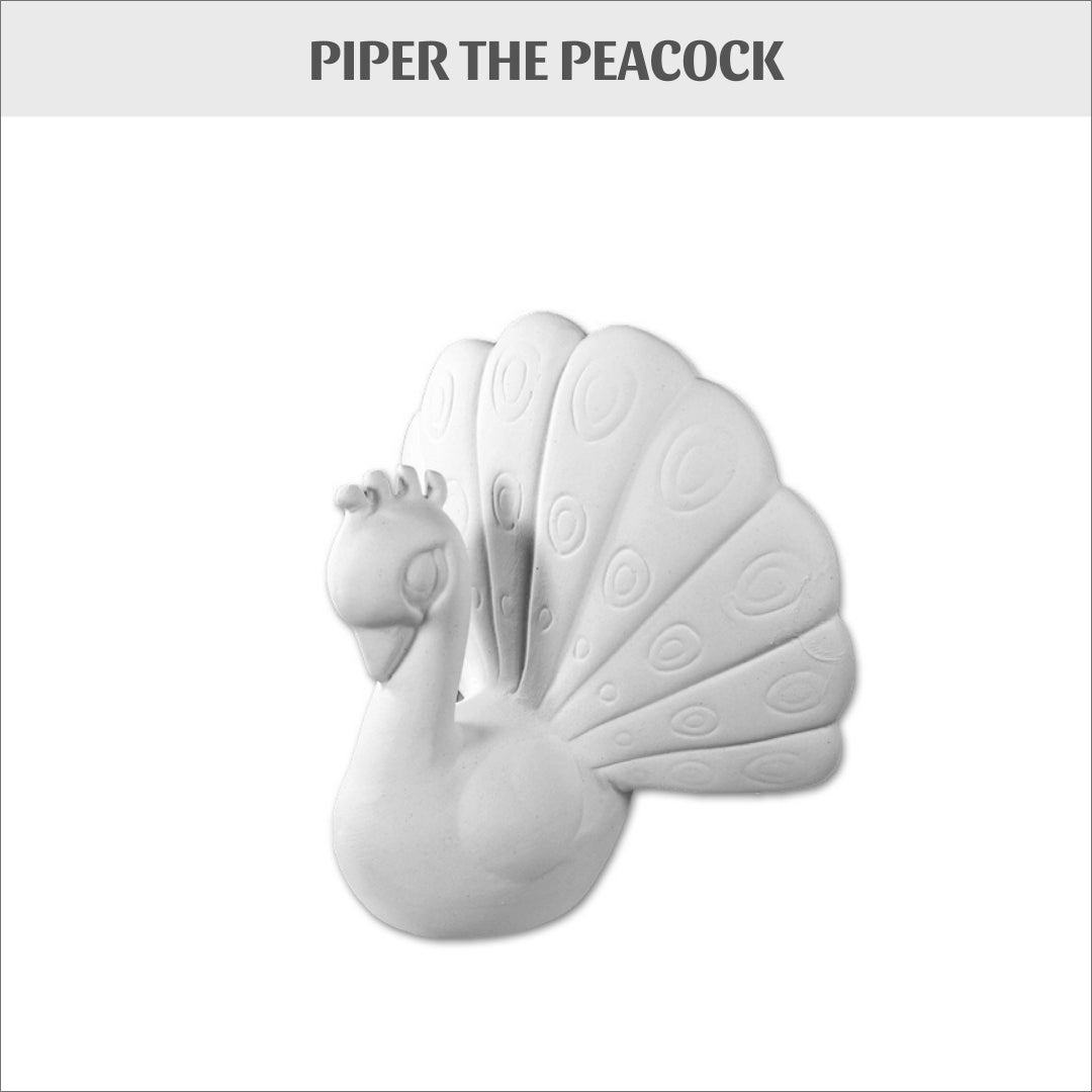 Ceramic Bisque - Piper the Peacock
