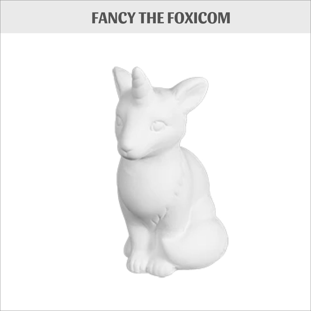 Ceramic Bisque - Fancy the Foxicorn