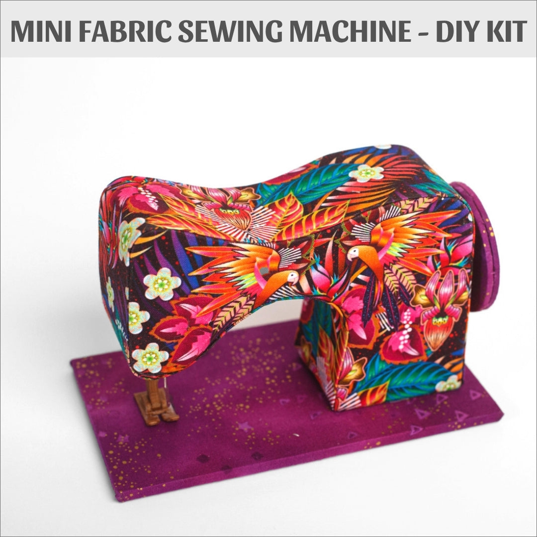 MINI fabric sewing machine DIY kit, cartonnage kit 156, online instructions included