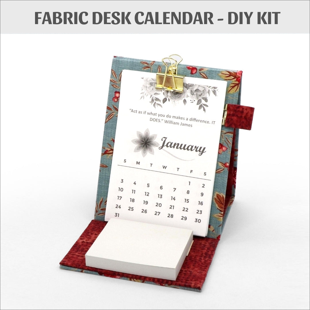 DIY fabric desk calendar - Colorway Arts diy-fabric-desk-calendar-colorway-arts