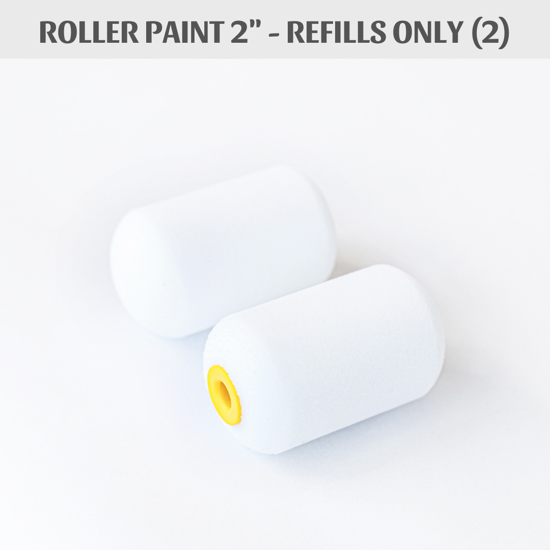 Roller paint 2" - Refills only - set of 2 - white