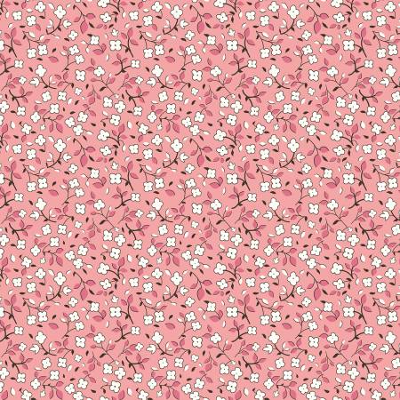 Fabric - Swasey Heirloom Coral - Riley Blake - Half Yard