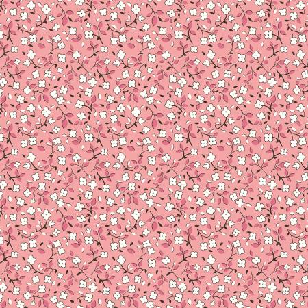 Fabric - Swasey Heirloom Coral - Riley Blake - Half Yard