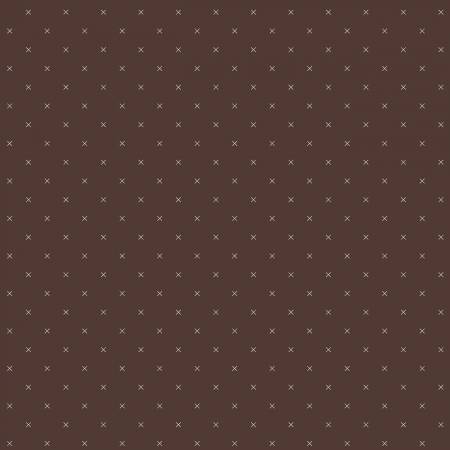 Fabric - Bee Cross Stitch In Color Raisin - Riley Blake - half yard