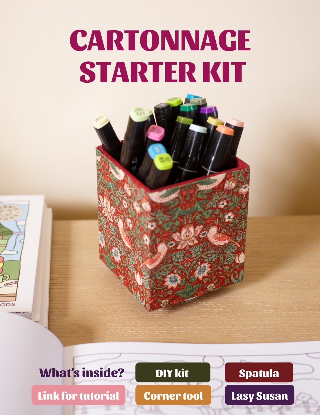Cartonnage Fabric box Starter kit