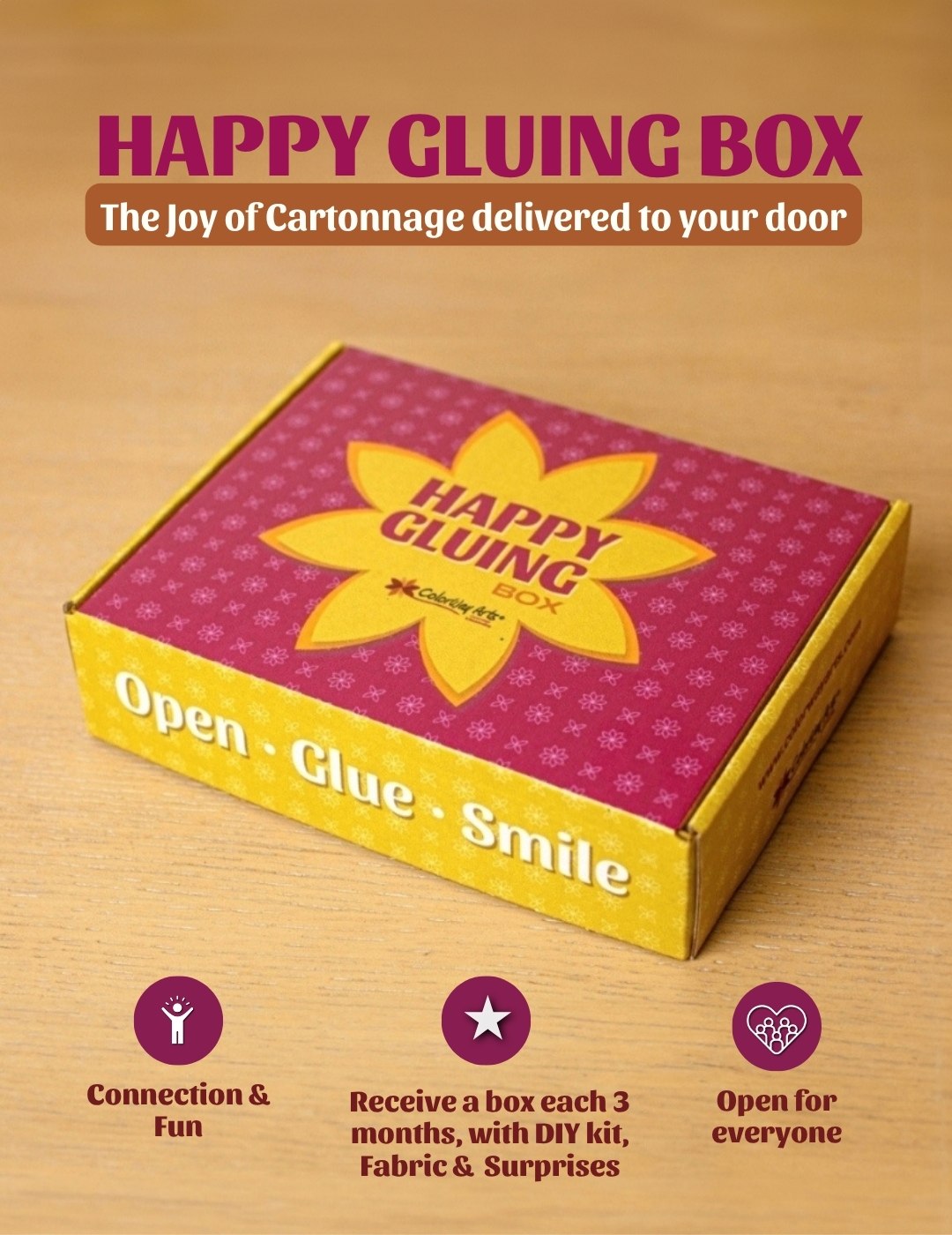 Happy Gluing Box - quarterly subscription