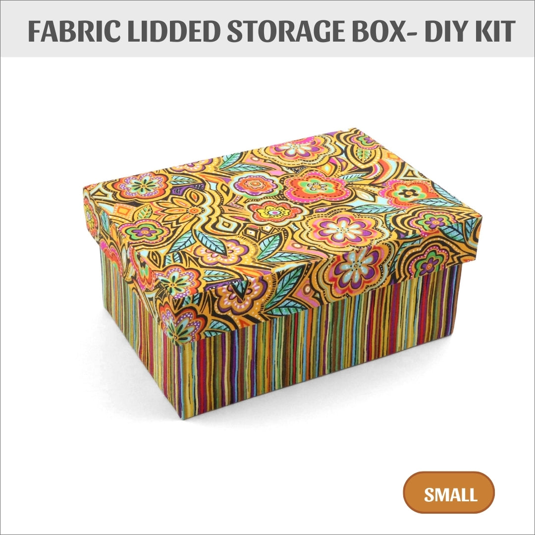 Small Lidded Box DIY kit, cartonnage kit 160a
