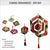 Cartonnage Fabric Ornaments DIY KIT set