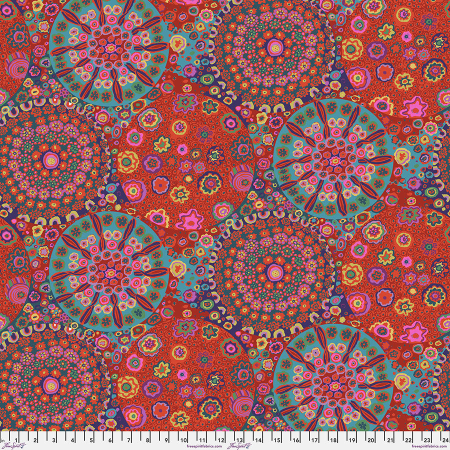 Fabric - Millefiore - Red - Kaffe Fassett for the Kaffe Fassett Collective - Half Yard