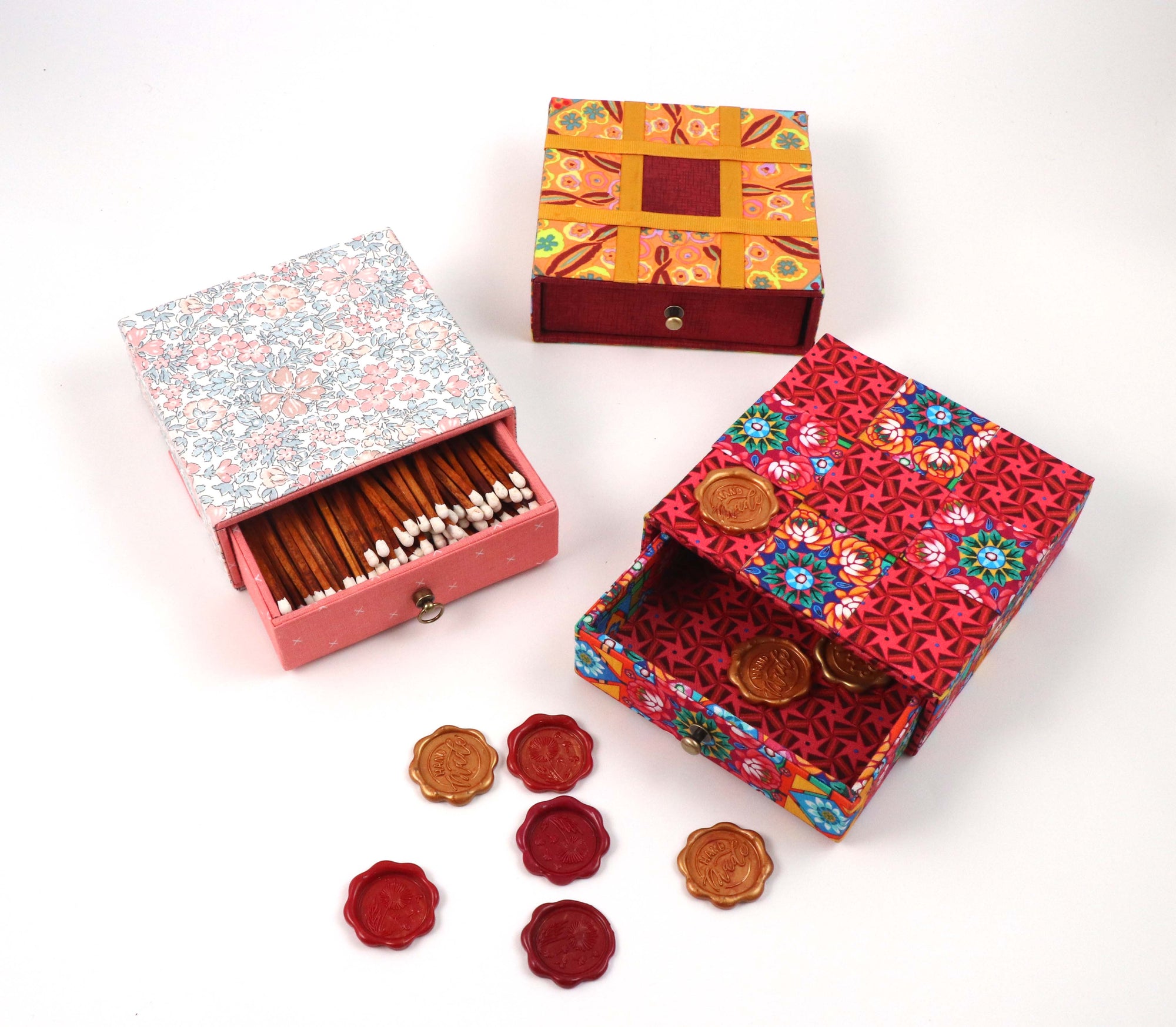 Mini Fabric Drawer DIY kit, cartonnage kit 248
