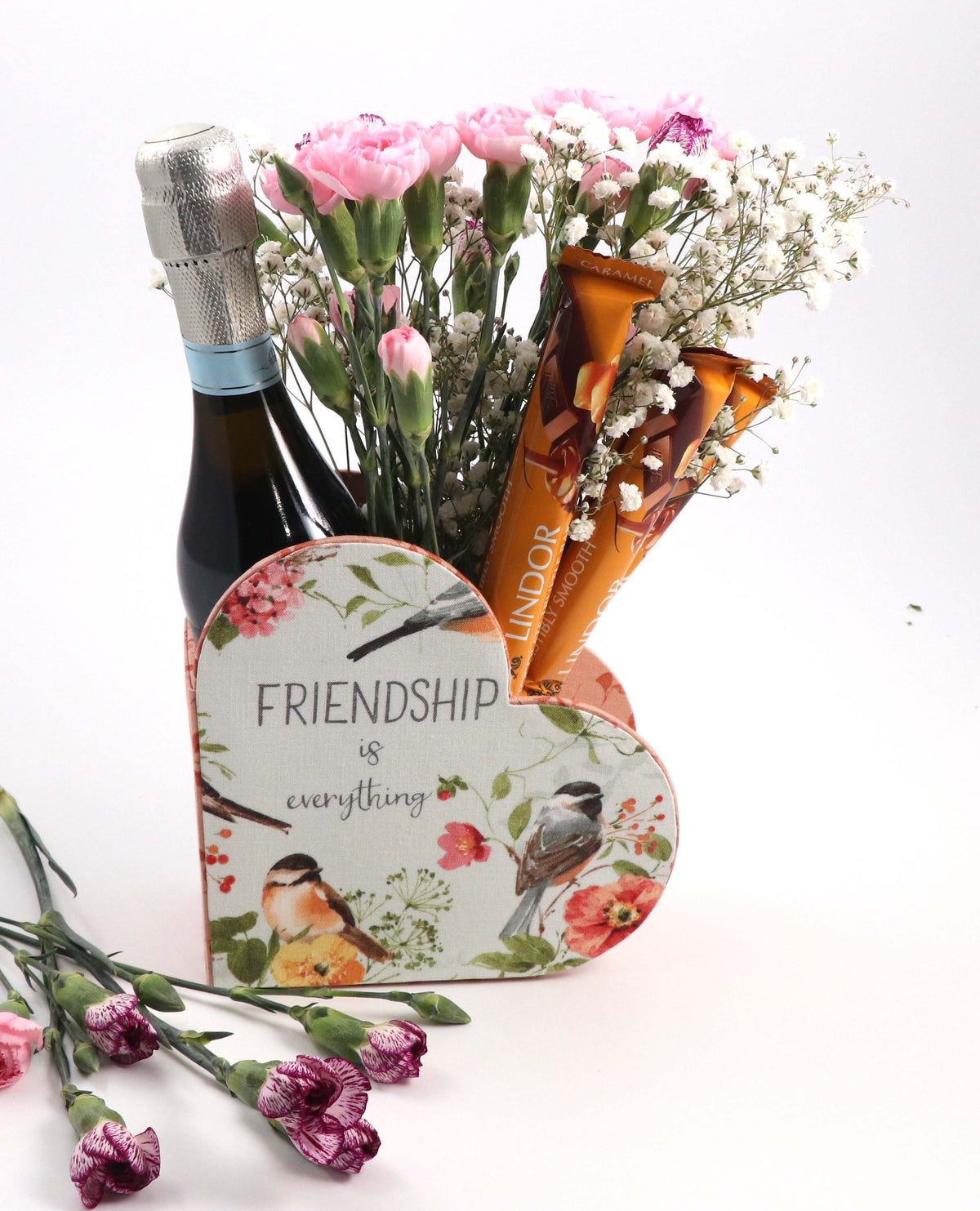 Heart Fabric box, cartonnage kit - Colorway Arts