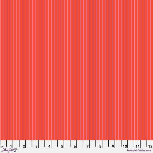 Fabric - Tiny Stripes - Wildfire - True Colors - Tula Pink - Half Yard