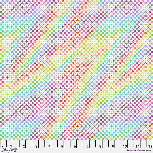 Fabric - Northern Lights - Mint - ROAR! - Tula Pink - Half Yard