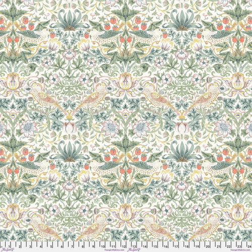 Fabric - Strawberry Thief - Olive - Leicester- William Morris - Half Yard