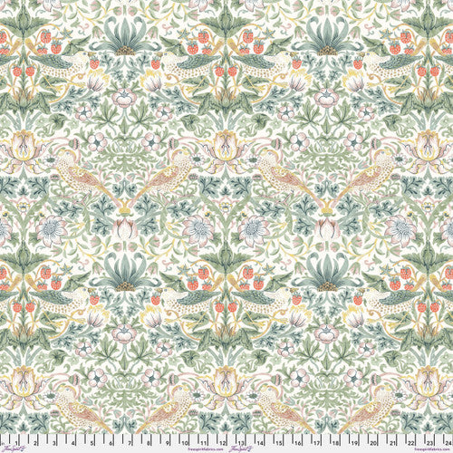 Fabric - Strawberry Thief - Olive - Leicester- William Morris - Half Yard