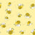 Fabric - Yellow Bees Allover - Susybee - half yard